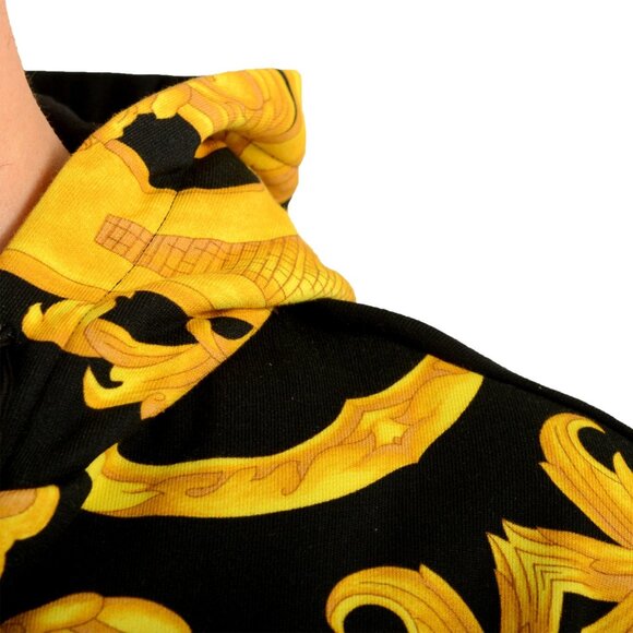 Versace Men's Multi-Color Hooded Full Zip Track Jacket Hoodie US XL IT 54 - Picture 4 of 6